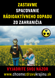 Zastavme spaľovanie rádioaktívneho odpadu zo zahraničia