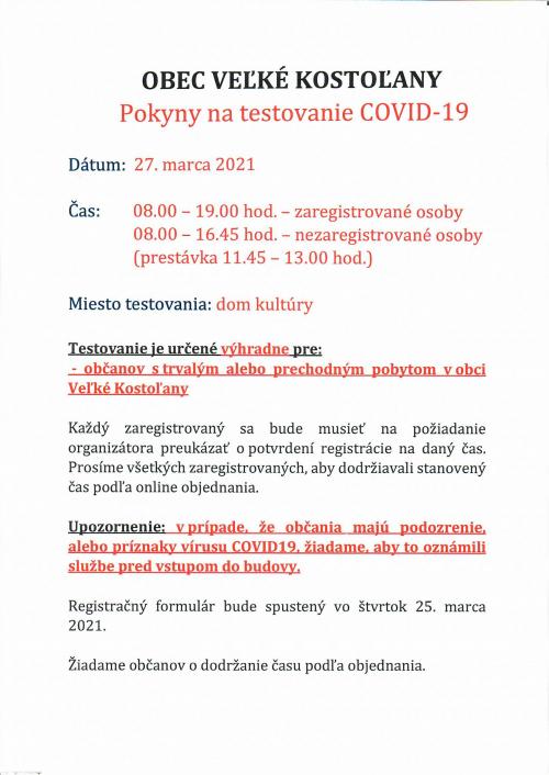Testovanie 27.3.2021